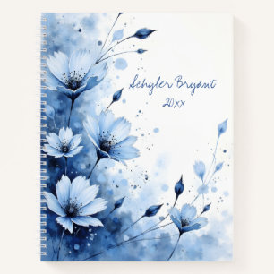Wildblumen Floral Spiralgebundenes Journal Botanis Notizblock