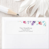 Wildblumen Floral Wedding Return Address Label (Insitu)