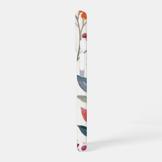 Wildblumen Floral Whimsisches Muster iPhone 16 Hülle (Linke Seite)