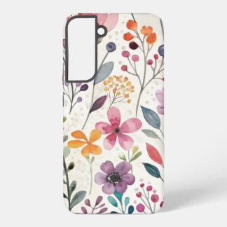 Wildblumen Floral Whimsisches Muster Samsung Galaxy Hülle