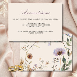 Wildblumen florale Hochzeitkarte RSVP Karte