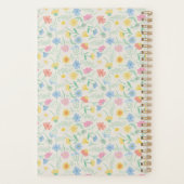 Wildblumen Florale Personalisierte Planer (Rückseite)