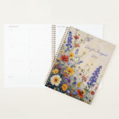 Wildblumen Florale Spiralbindung Botanisch Planer (Anzeige)