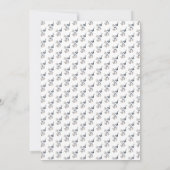 Wildblumen Florenz Elegante Probe Abendessen Einladung (Rückseite)