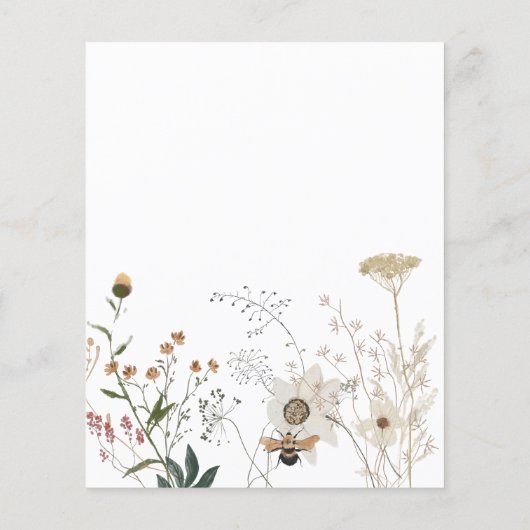 Wildblumen Flyer (Hinten)