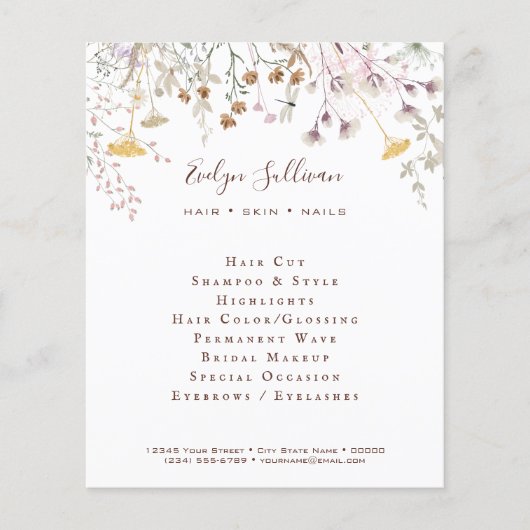 Wildblumen Flyer (Vorne)