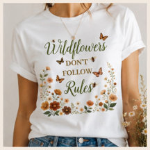 Wildblumen folgen keinen Regeln Boho-Natur-Grafik