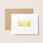 Wildblumen Folienkarte (Rückseite mit Umschlag)