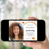 Wildblumen Foto Bogen Abschluss 2025 Einladung