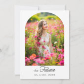 Wildblumen Foto Brautparty Einladung (Rückseite)
