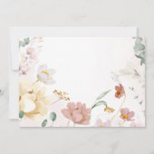 Wildblumen Foto Girl Dedication Einladung (Rückseite)