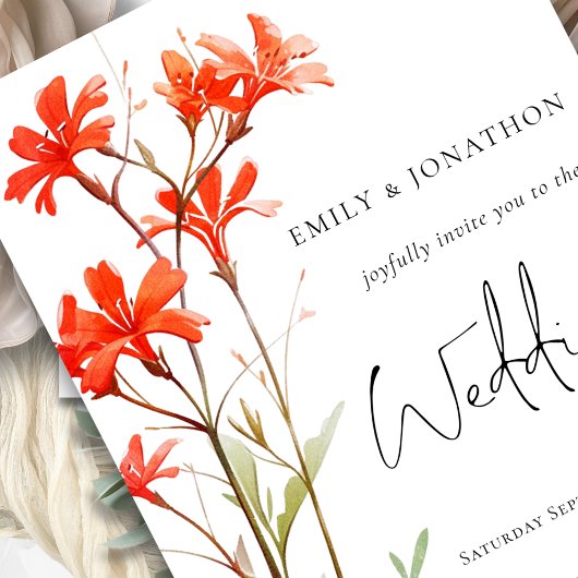 Wildblumen Foto Overlay QR-Skript Hochfahren Einladung