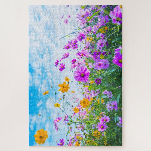 Wildblumen Foto Puzzle (Vertikal)