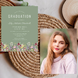 Wildblumen Foto Sage Green Grad Party