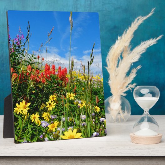 Wildblumen Fotoplatte (Seite)