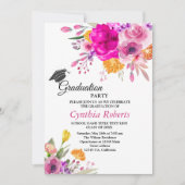 Wildblumen Frühjahr Abschluss Einladung (Vorderseite)