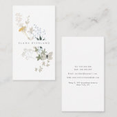 Wildblumen Frühjahr Elegante Minimalistische Damen Terminkarte (Vorne/Hinten)