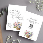 Wildblumen Frühjahr Sommer Save the Date Herbst Einladung