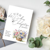 Wildblumen Frühjahr Sommer Save the Date Herbst Einladung