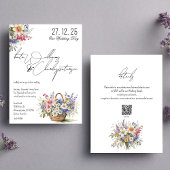Wildblumen Frühjahr Sommereinladungen Hochzeit im Einladung