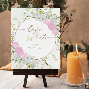Wildblumen-Frühjahrs-Brautparty-Schild - Love Is S Poster