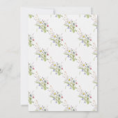 Wildblumen-Frühling mit Engagement Paare Dusche Einladung (Rückseite)