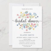 Wildblumen Frühlingsblüten florales Brautparty Einladung (Vorderseite)