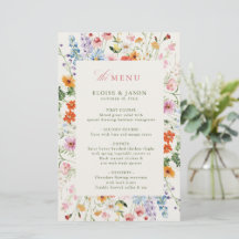 Wildblumen-Frühlingswiese-Garten-Boho-Hochzeitsmen