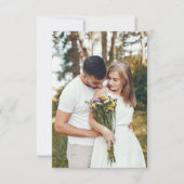 Wildblumen-Frühlingswiese-Garten-QR-Code-Hochzeit RSVP Karte (Rückseite)