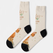 Wildblumen-Fuchs-Ankunft Socken (Linkes Detail)