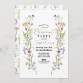 Wildblumen für Altersvorsorge Blumenditsy Einladung (Vorne/Hinten)