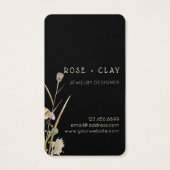 Wildblumen für Aquarellbilder auf der Black Busine (Rückseite)