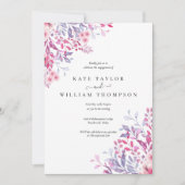 Wildblumen für Aquarellbilder Einladung (Vorderseite)