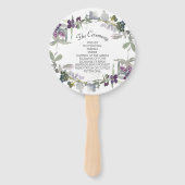 Wildblumen für Aquarellbilder Fächer (Rückseite)