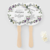 Wildblumen für Aquarellbilder Fächer (Vorne und Hinten)