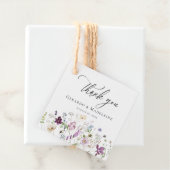 Wildblumen für Aquarellfarben Danke, dass Sie Mark Geschenkanhänger (Beispiel)