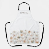 Wildblumen für Aquarellfarben Personalisiert Schürze (Vorderseite)
