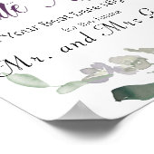 Wildblumen für Aquarellfarben Poster (Ecke)