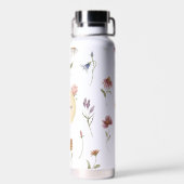 Wildblumen für Aquarellfarben Trinkflasche (Rückseite)