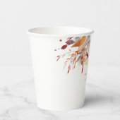 Wildblumen für Babydusche Pappbecher (Rückseite)