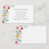 Wildblumen für Babykarten Begleitkarte (Vorne/Hinten)