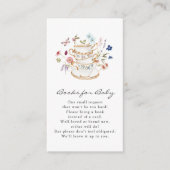 Wildblumen für Babykarten Begleitkarte (Vorderseite)