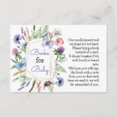 Wildblumen für Babykarten Begleitkarte (Vorderseite)