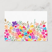 Wildblumen für bemalte Gärten Begleitkarte (Rückseite)