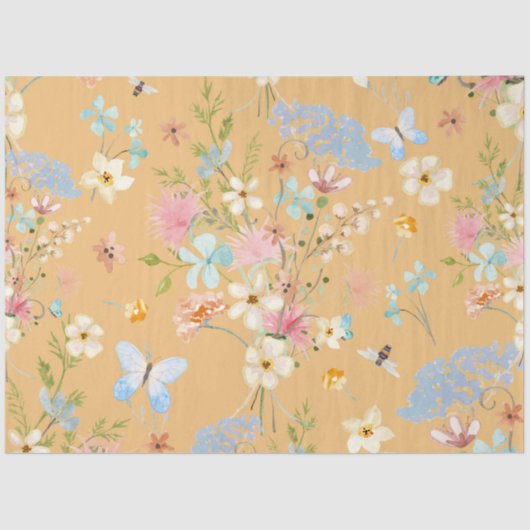 Wildblumen für Blumengeflechte Seidenpapier (Vorderseite)