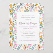 Wildblumen für Blumenwasser Einladung (Vorne/Hinten)