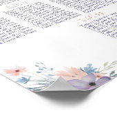 Wildblumen für die Bestätigung der Wasserfarbe Poster (Ecke)