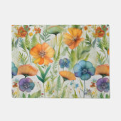 Wildblumen für die französische Landesdekoration Fußmatte (Vorderseite)