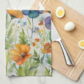 Wildblumen für die französische Landesdekoration Geschirrtuch (Viertel Falte)