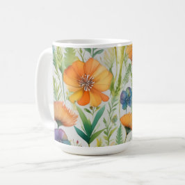 Wildblumen für die französische Landesdekoration Kaffeetasse